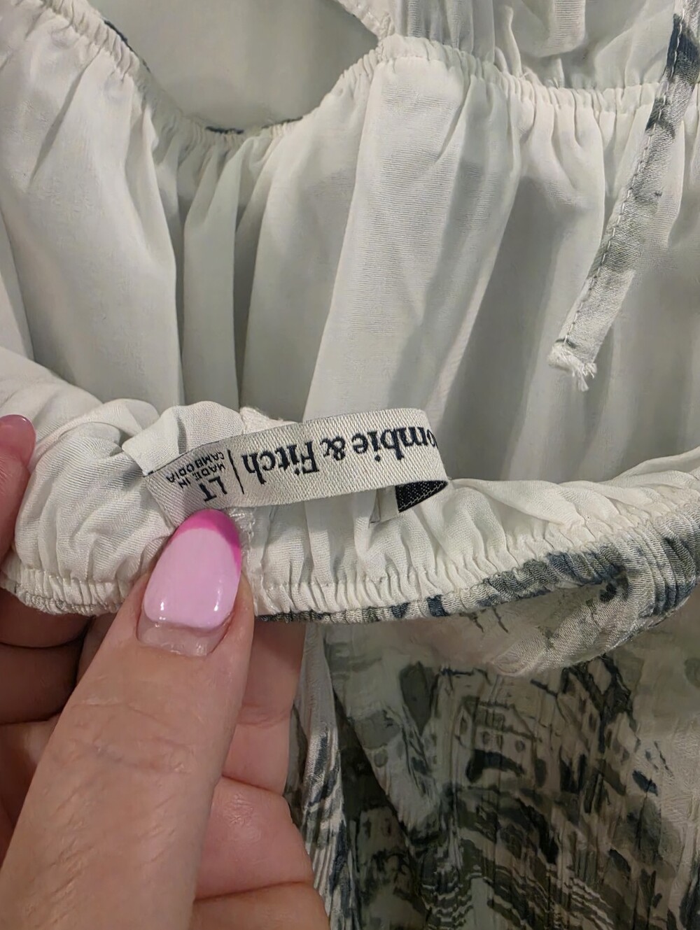 Abercrombie & Fitch Green Toile Dress - Picture 5 of 6